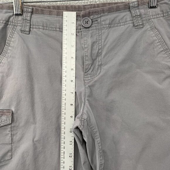 DKNY Jeans Shorts Womens Size 6 Gray Flat Front Pockets Lightweight Casual - Picture 3 of 8